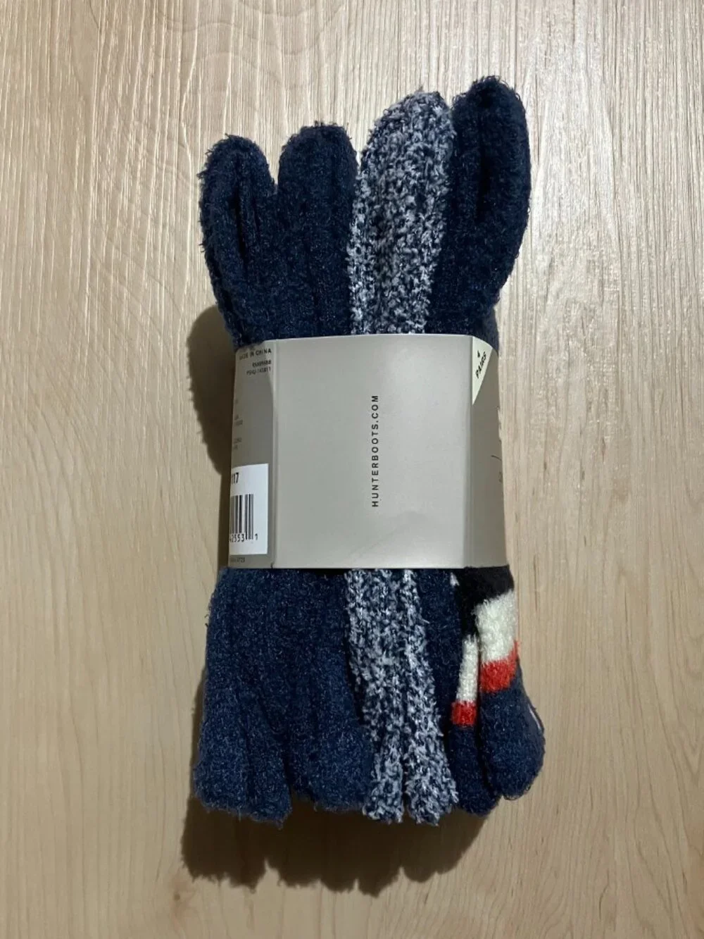 NWT Hunter Women's Cozy Sock, 4-pair - Blue
